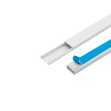 CANALETA SISTEMA X 20×10 MM x 2MTS BRANCO COM DIVISÓRIA E FITA c/5barras – PERLEX