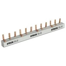 BARRAMENTO TRIFASICO 80A 220/440V 12P Din S3F210B STECK