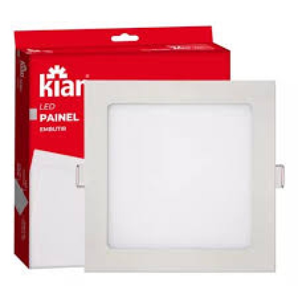Painel LED 24W  Embutir Quadrado 6500k  Kian 30cm