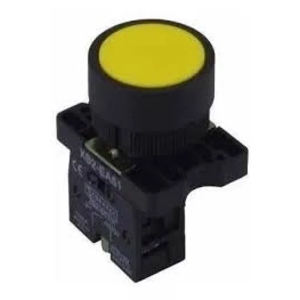 BOTÃO DE PULSO AMARELO LAY5-EA51-AM C/ 1NA - PENZEL