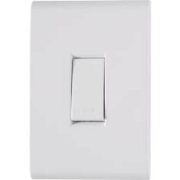 Conjunto Interruptor simples 10A 250v 4x2 Branco Liz