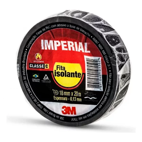 FITA ISOLANTE IMPERIAL 18MMX 20MTS 3M