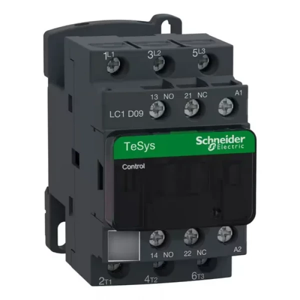 Contator LC1D09M7 Tripolar 9A 1NA+1NF 220VCA  Schneider