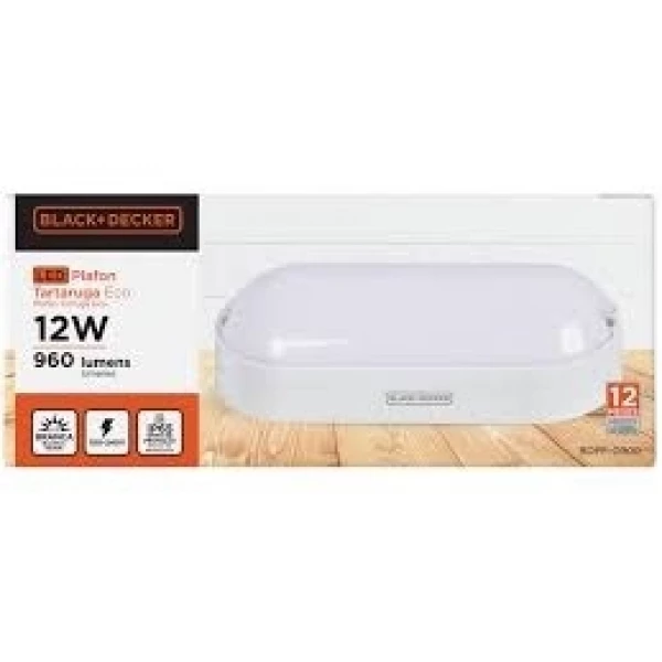 LUMINARIA LED TARTARUGA 12W 960LUMENS 6500K 100-240V IP65 BLACK & DECKER