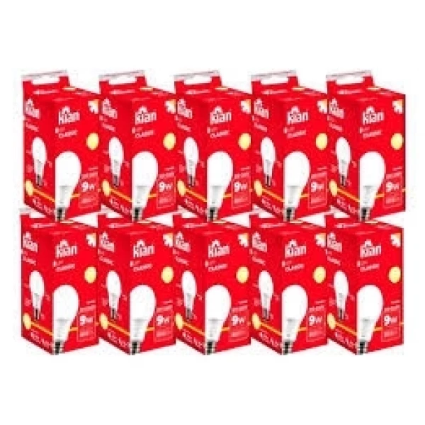 LAMPADA LED BULBO 9W 3000K (com10pçs) BIVOLT KIAN
