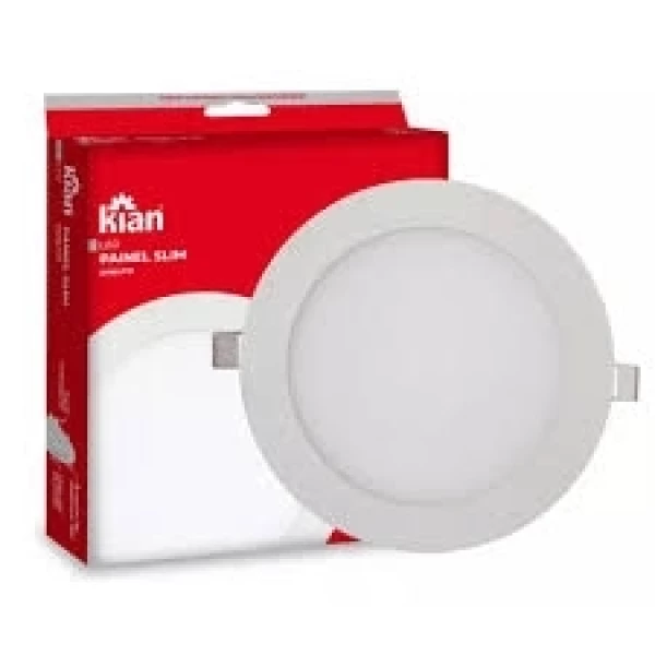 Painel LED 24W  Embutir redondo 3000k  Kian 29.7cm 