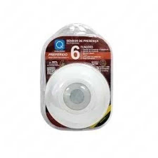 Sensor de Presença embutir/sobrepor teto QA19MB QUALITRONIX