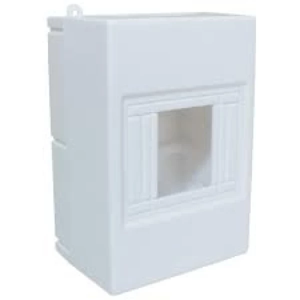 Quadro Disjuntor Branca Sobrepor 4disj. Din  94x142x70,5mm SSCT4 Steck