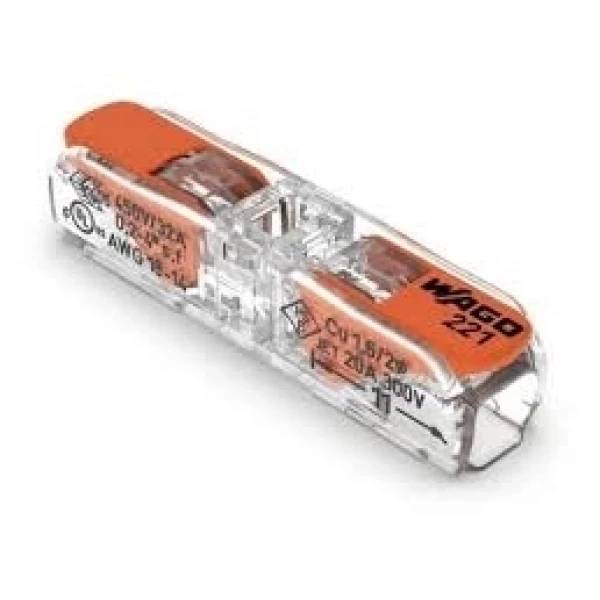 Conector de Emenda Rápida Reto 221-2411 4mm Wago 