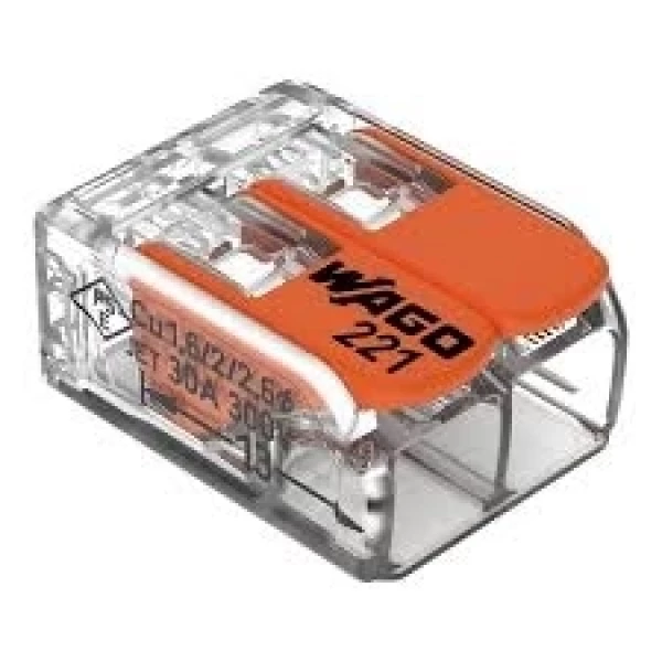 Conector de Emenda Rápida 221-412 4mm Wago 