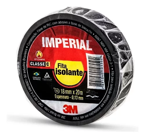FITA ISOLANTE IMPERIAL 18MMX 20MTS 3M